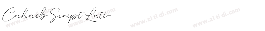 Cochocib Script Lati字体转换